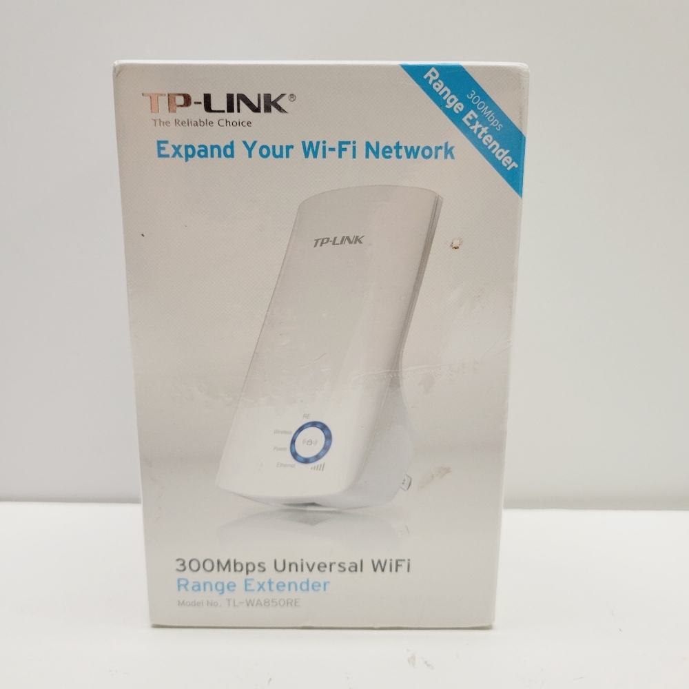 TP-LINK 300Mbps 1 Port Universal Wi-Fi Range Extender - White (TL-WA850RE) NWT